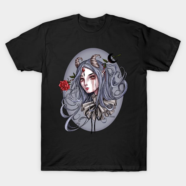 Melancholy girl T-Shirt by Magda Chonillo